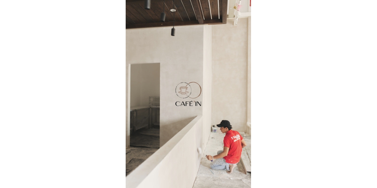 DỰ ÁN CAFE'IN - KHÔNG GIAN SANG TRỌNG-SƠN HIỆU ỨNG GIẢ BÊ TÔNG